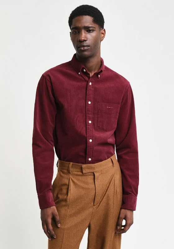 Weekend Deals to Make You Happy Gant Corduroy Shirt, Wine Red