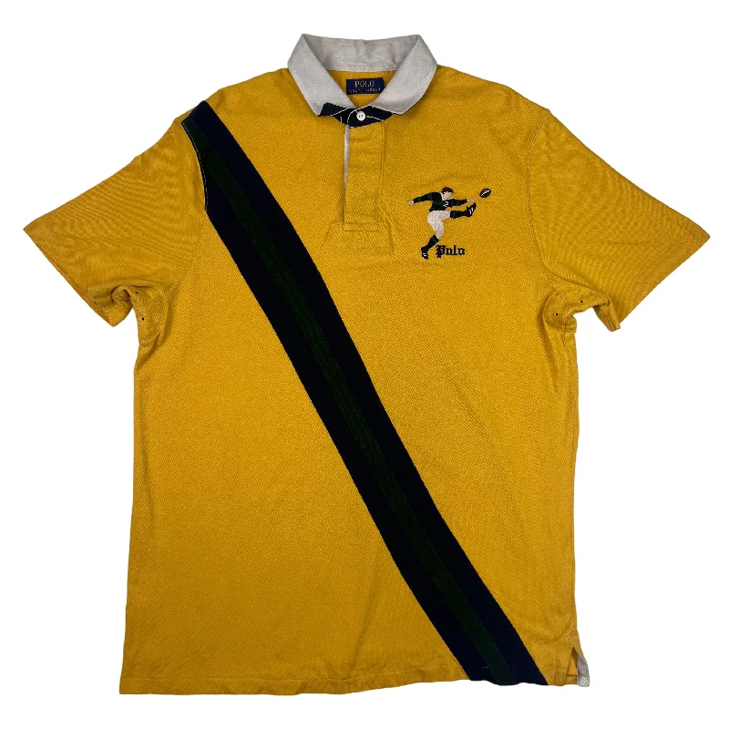 Blowout Sale Polo Ralph Lauren Embroidered Rugby Polo Shirt Yellow
