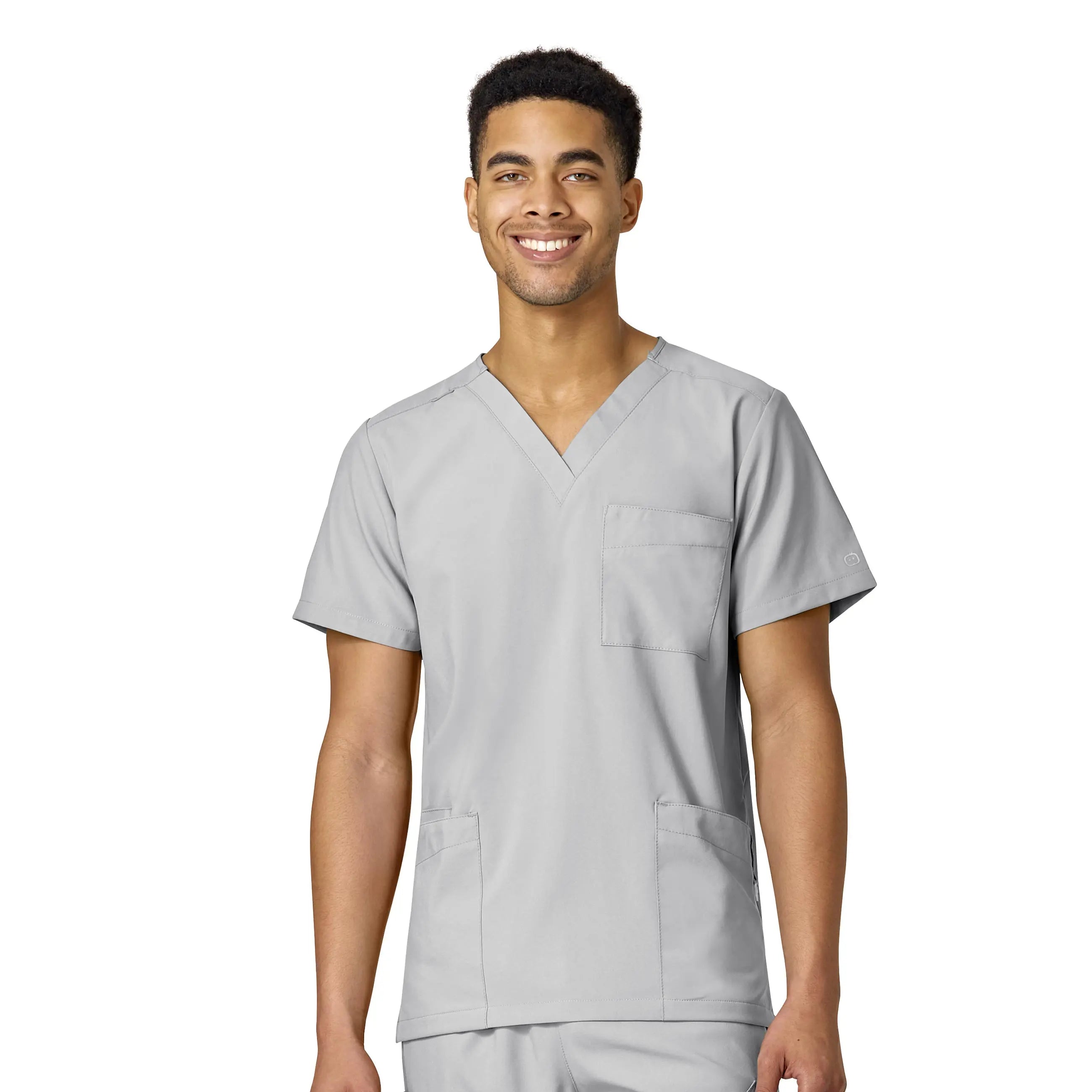 Weekend Specials to Snag Wink Unisex 4 Pocket Utility Scrub Top - Grey