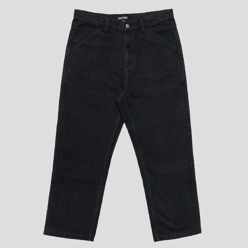 Final Clearance Pass~Port Workers Club Denim Jean - Washed Black