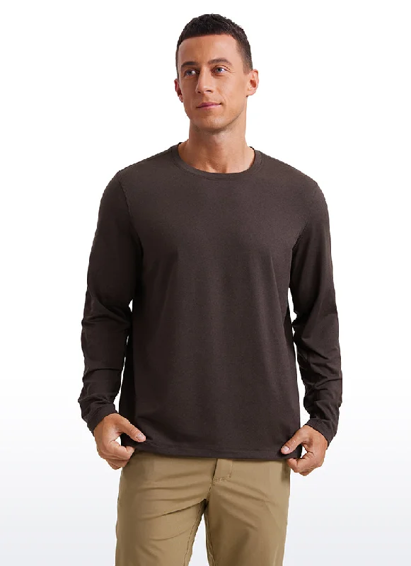 While Supplies Last Soft Stretchy Crewneck Long Sleeve Shirts