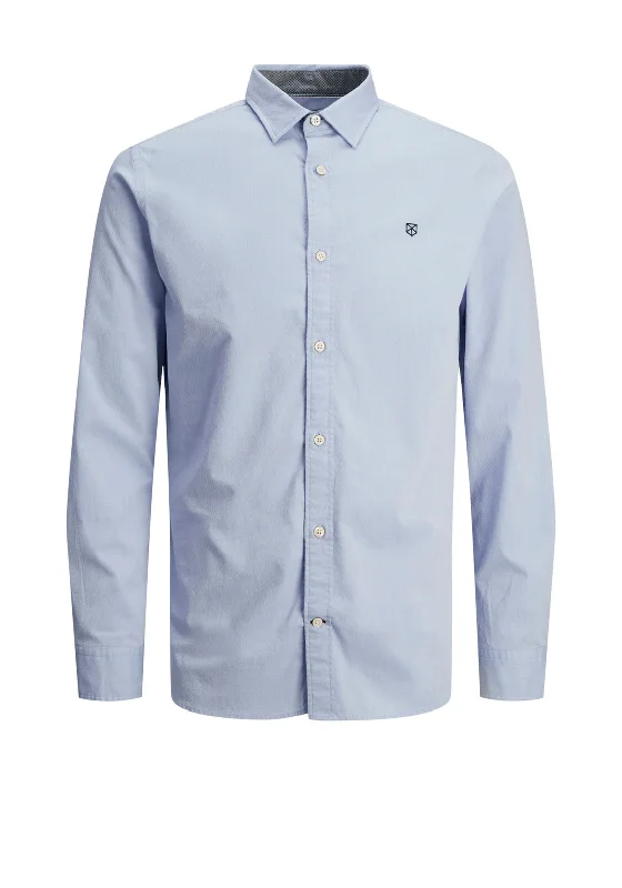 Weekend Deals That Dazzle Jack & Jones Slim Fit Patch Elbow Shirt, Cashmere Blue