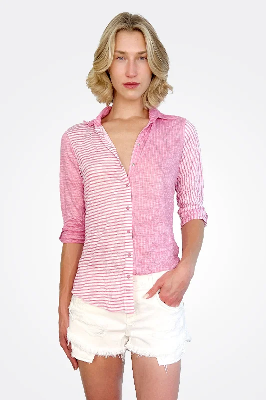 Weekend Extravaganza: Shop Now Button Down Shirt - Petal