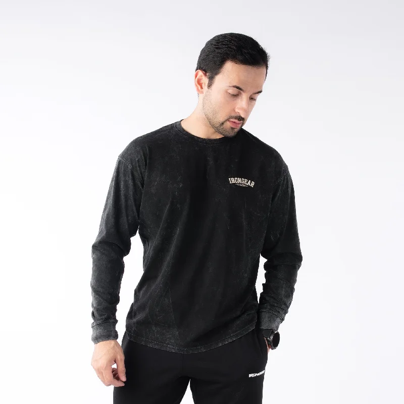 Super Savings Stone Wash Long Sleeve Tee