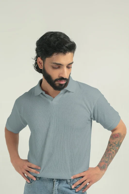 Major Savings TEXTURED POLO | BLUE