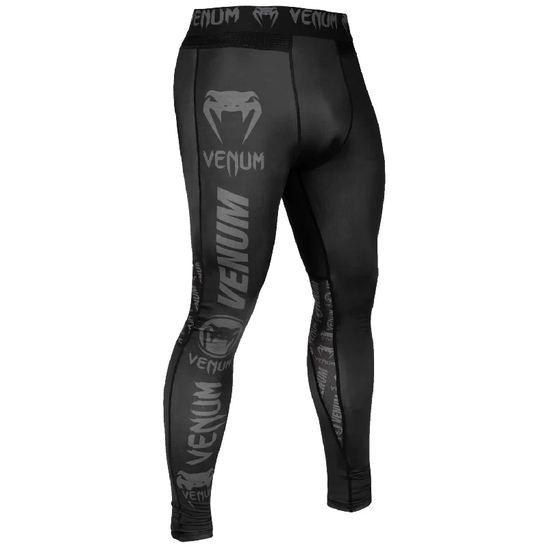 Special Discount Venum Logos Tights - Black/Black