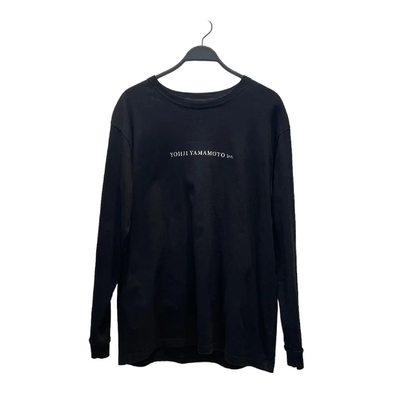 Don't Wait YOHJI YAMAMOTO/LS T-Shirt/XXL/BLK/Cotton/HN-T78-878/HN-T78-878