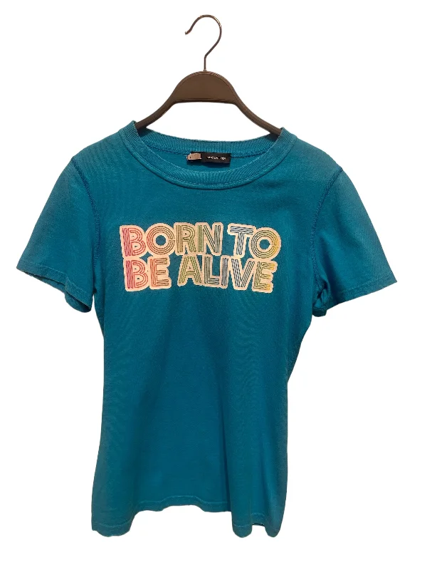 Super Deal DSQUARED2/T-Shirt/L/Cotton/BLU/born to be alive