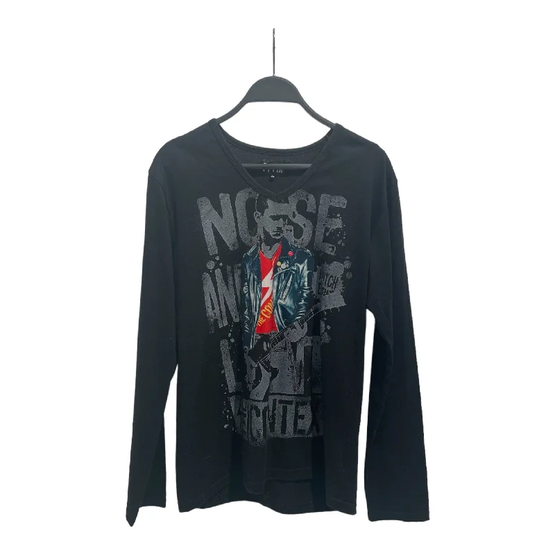 Weekend Shopping Bliss PPFM/LS T-Shirt/M/Cotton/BLK/Graphic/BAND TEE