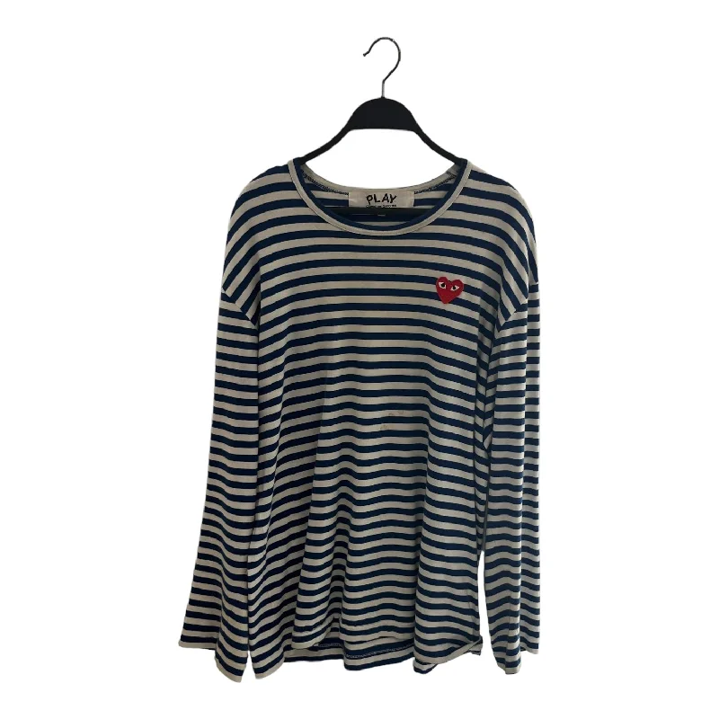 Doorbuster Deal COMME des GARCONS/LS T-Shirt/XXL/Cotton/NVY/Stripe/Stripe Play Longsleeve