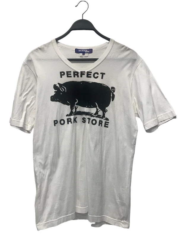 Act Now JUNYA WATANABE COMME des GARCONS/T-Shirt/M/Cotton/WHT/Graphic/