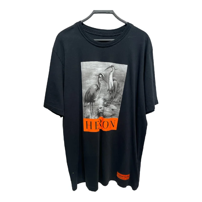 New Arrival HERON PRESTON/T-Shirt/XL/Cotton/BLK/BLUE HERON SHIRT