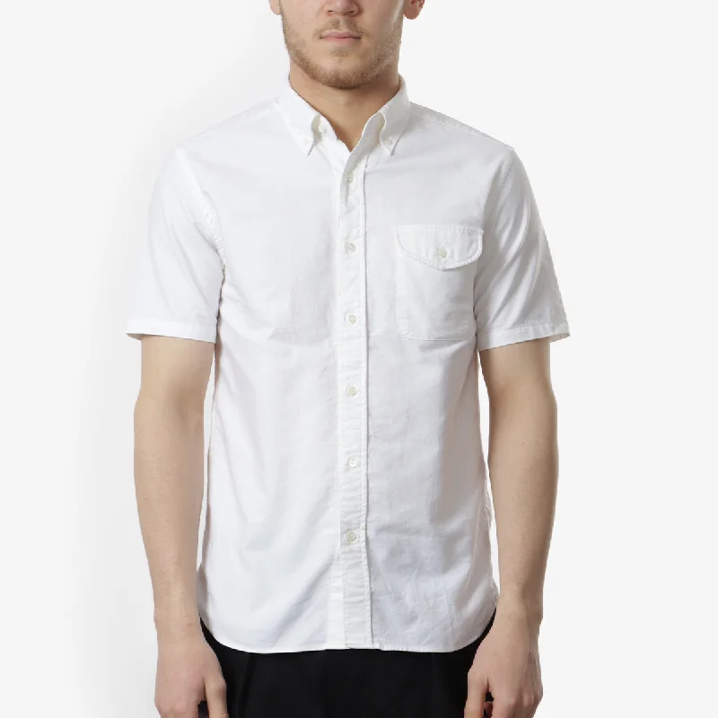 Closeout Beams Plus Button Down Short Sleeve Oxford Shirt