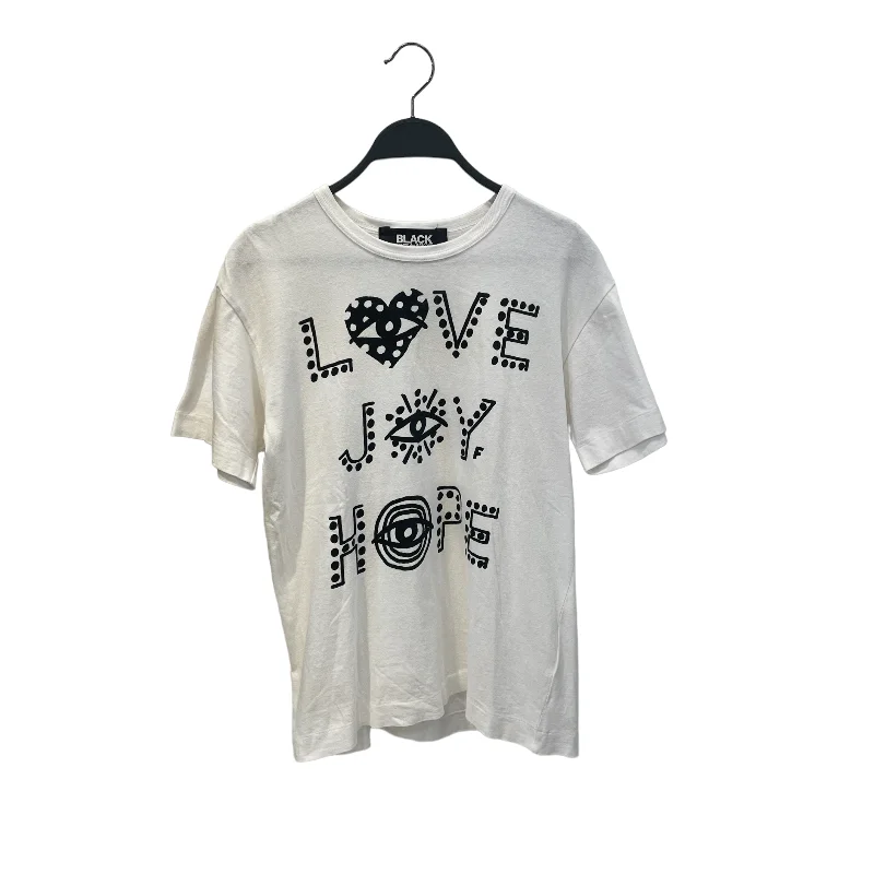 Clearance Sale BLACK COMME DES GARCONS/T-Shirt/WHT/Cotton