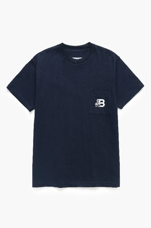 Celebrate the Weekend with Discounts Blacksmith - Pocket Tee - Navy