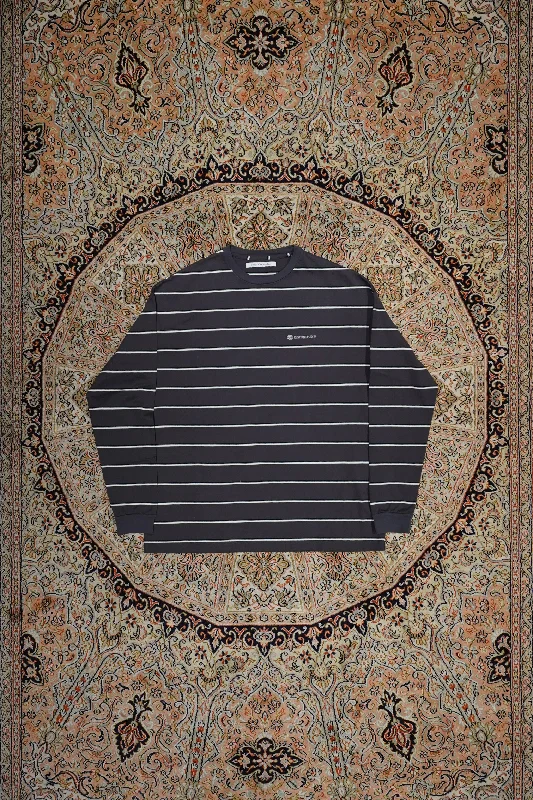 Early Bird Children of the discordance BORDER TEE LS (GRAY)
