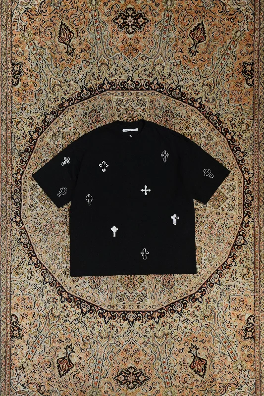Price Reduction Children of the discordance HAND EMBROIDERY CROSS PO (BLACK)
