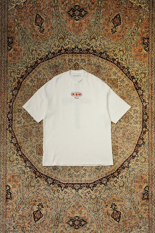 Price Cut Children of the discordance OVERSIZED EMBROIDERY TEE C (FLOWER CROSS)
