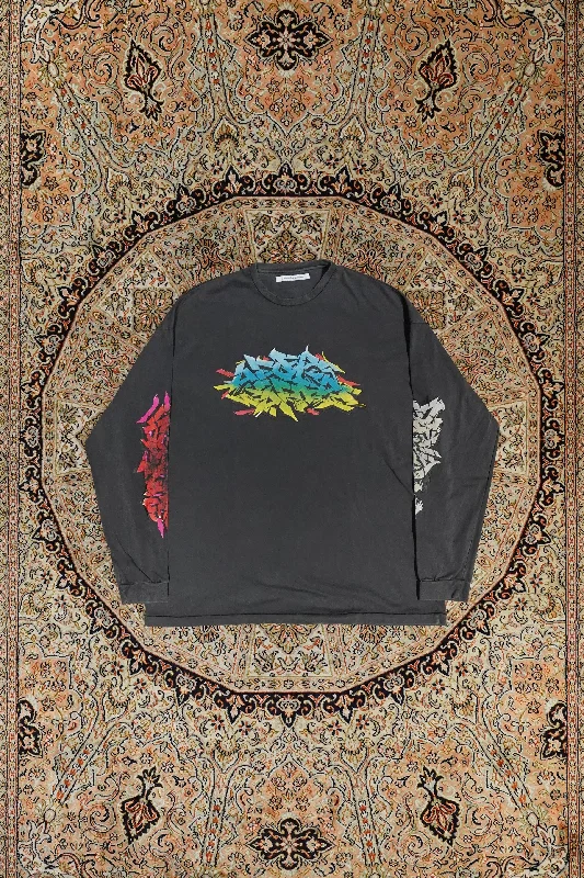 Weekend Savings Spectacle Children of the discordance PIECE PRINTED TEE LS (BLACK)