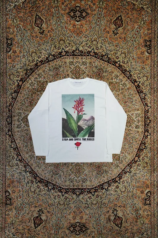 Take Advantage Children of the discordance STOP AND SMELL THE ROSES TEE A LS (WHITE)