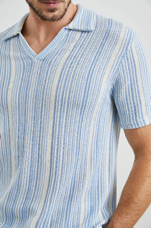 Deal Dash ETANNE POLO SHIRT - MERIDIAN ECRU STRIPE