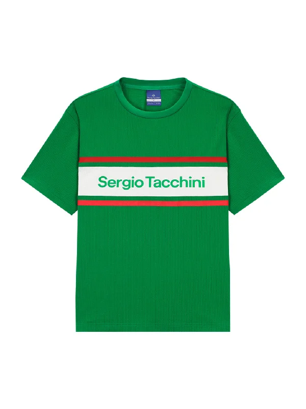 Weekend Specials to Grab Flag Color- Block T-Shirt- Green