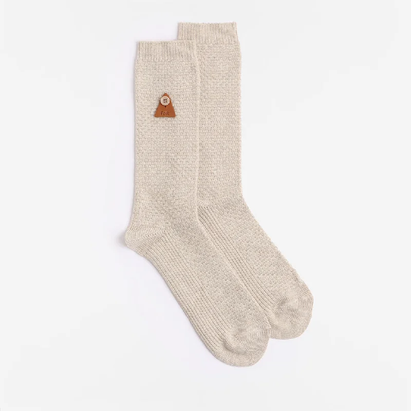 Weekend Special Folk Waffle Socks