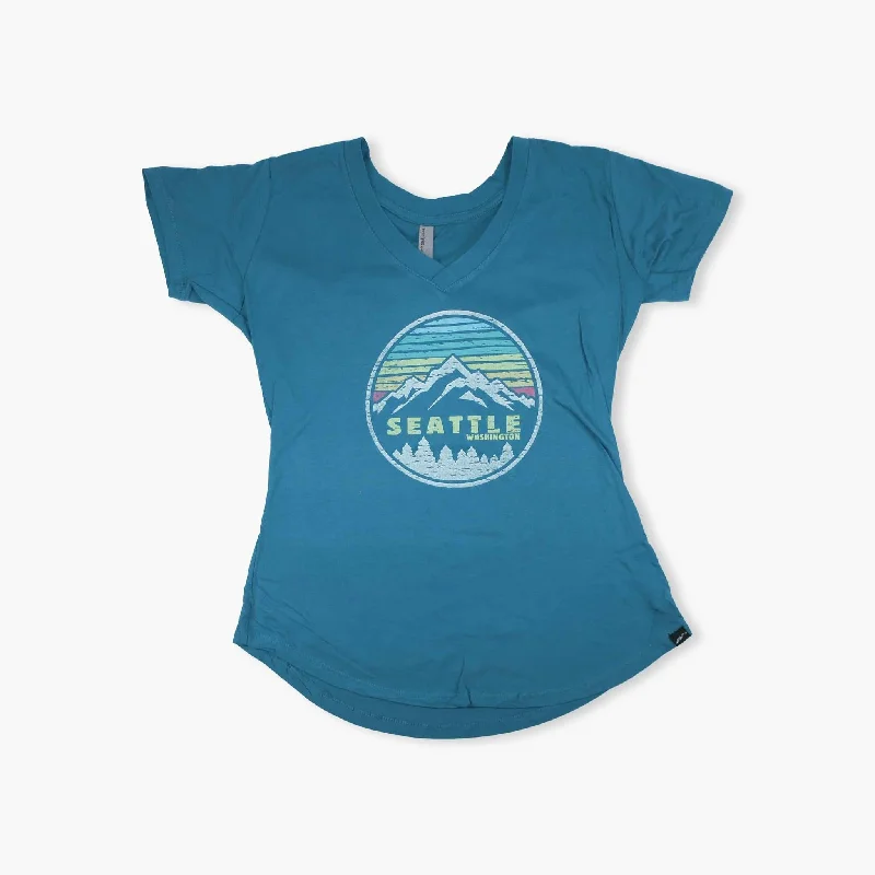 Weekend Bargains to Love Good Timing Cobalt Seattle Womens T-Shirt