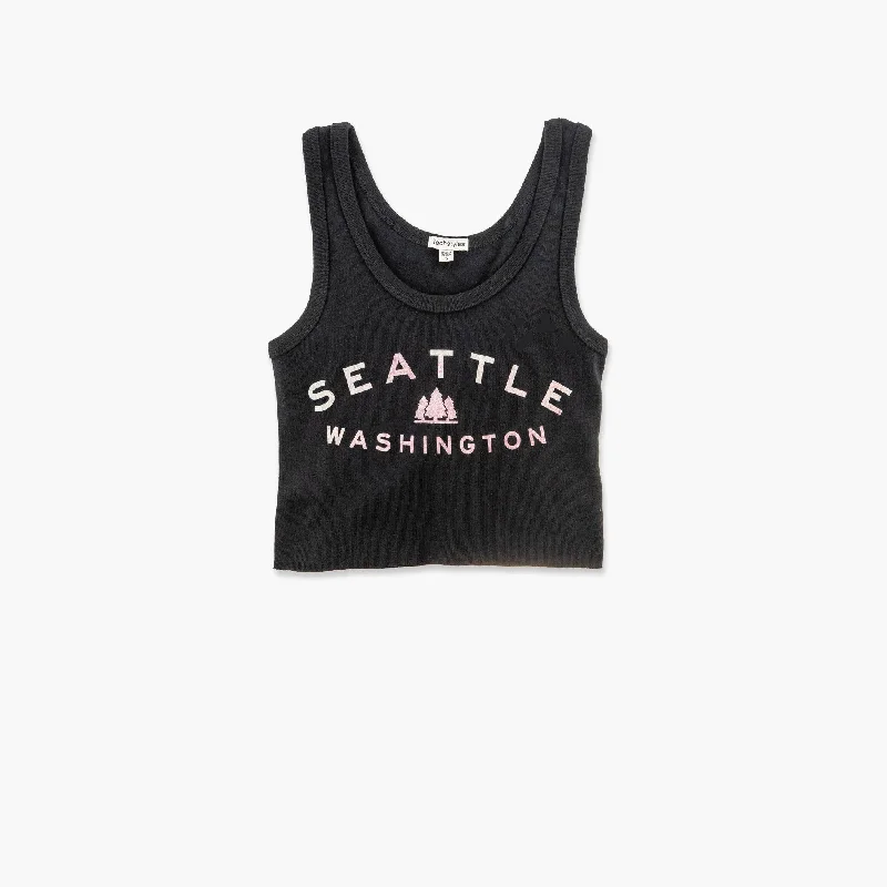 Weekend Deals That Impress Grayson Black Seattle Womens Ribbed Tanktop