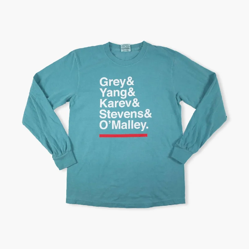 Year-End Sale Grey's Anatomy Names Long Sleeve Shirt