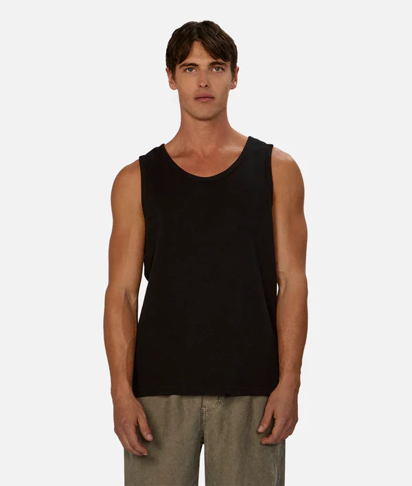 Final Markdown Industrie The Brando Ribbed Singlet Black