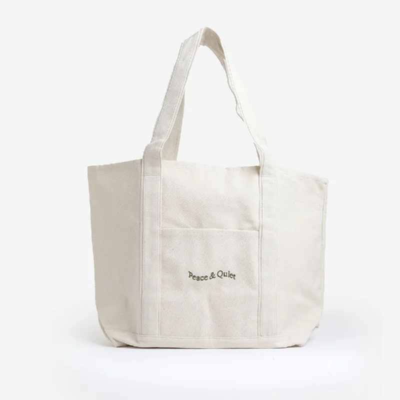 Weekend Savings Bonanza Museum of Peace and Quiet Wordmark Boat Tote Bag
