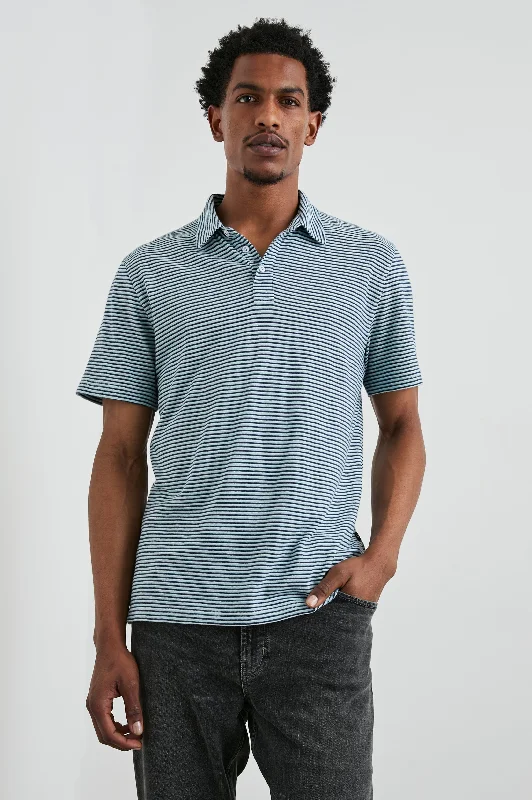 Buy Now NAPOLI POLO SHIRT - CERULEAN SKY STRIPE