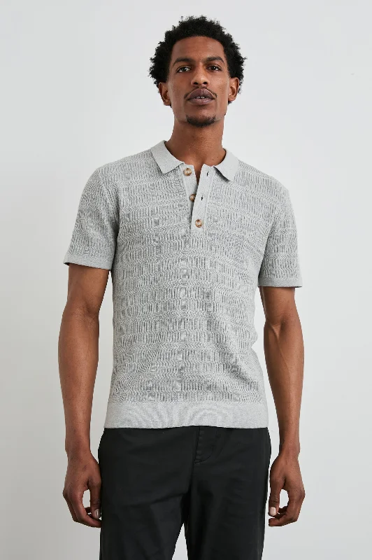 Weekend Offers That Thrill NATHAN POLO SHIRT - CONCRETE MELANGE