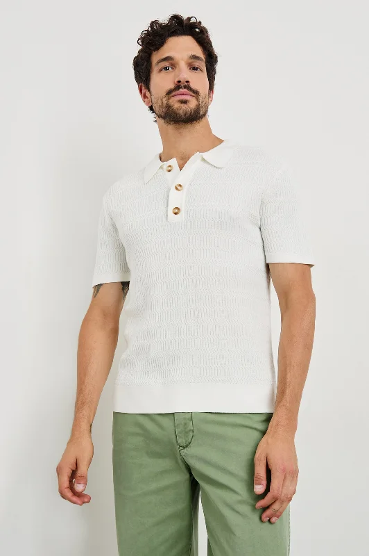 Weekend Deals to Make You Smile NATHAN POLO SHIRT - WHITE