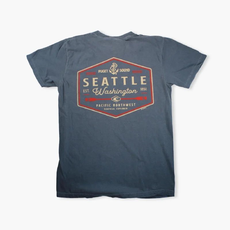 Weekend Discounts to Relish Nautical Anchor Logo T- Shirt