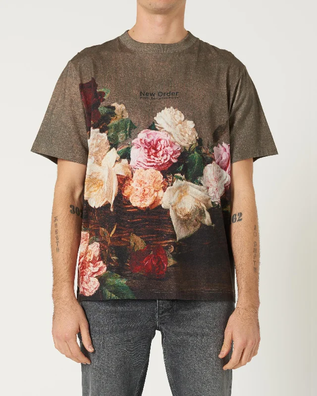 Cash Savings Neuw New Order Samo Roses Tee White