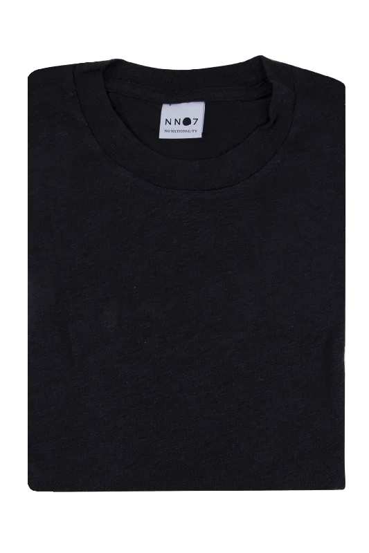 Weekend Offers That Excite NN07 Dylan Linen Tee Navy