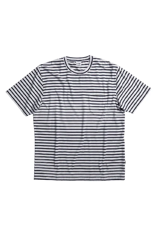 Savings Galore NN07 Kurt Tee Navy Stripe