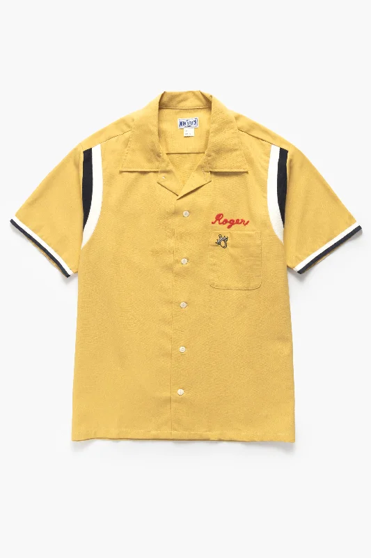 Online Deal Non Stock MFG - Garage Bowling Shirt - Yellow