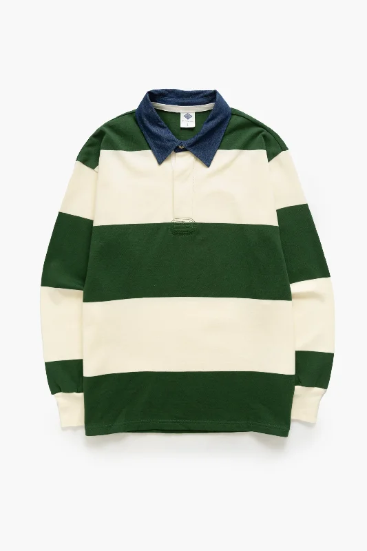 Top Pick Non Stock MFG - Rugby Shirt - Green/White