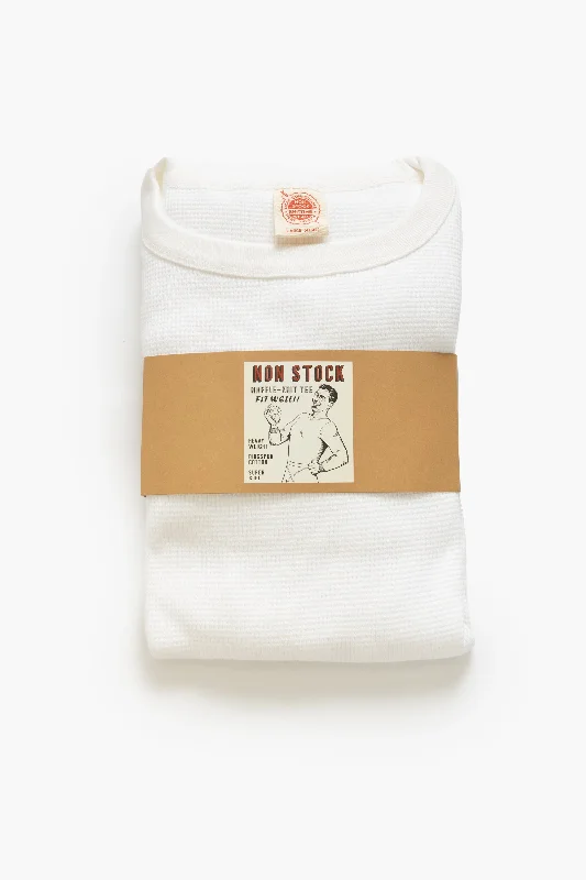 Weekend Savings Fiesta Non Stock MFG - Thermal Waffle Long Sleeve - White