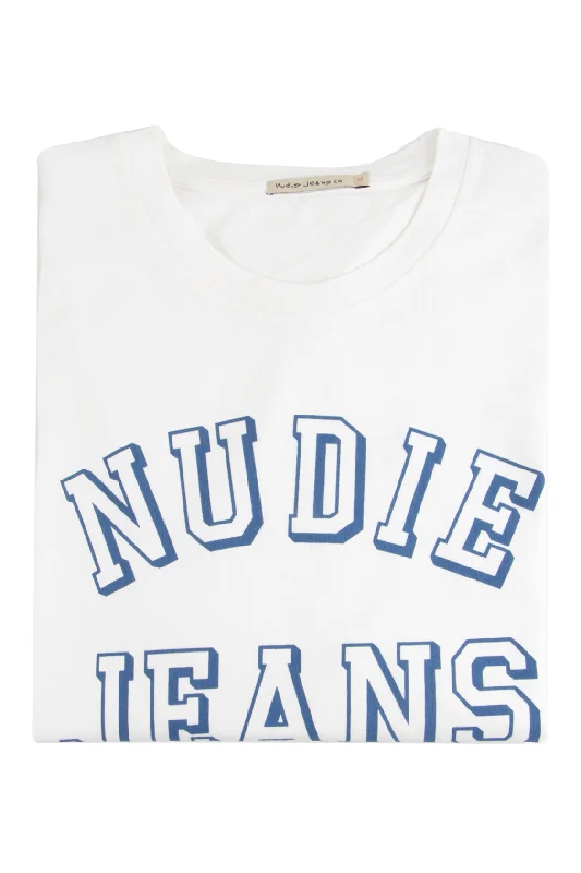 Weekend Bargains to Indulge In Nudie Jeans Roy Tee Chalk