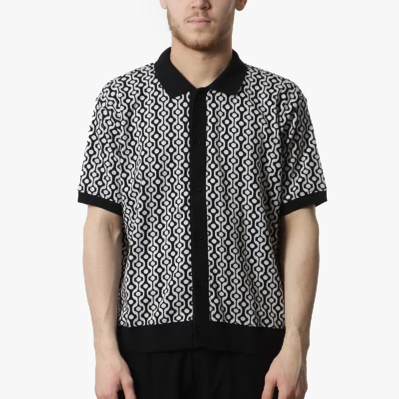 Daily Deals OBEY Testament Button Front Short Sleeve Polo