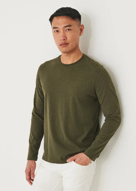 Limited Edition PIMA COTTON STRETCH OVERDYE T-SHIRT - KHAKI