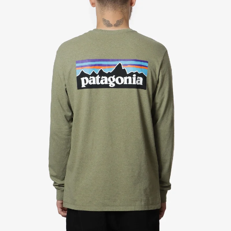 Take Advantage Patagonia Long Sleeve P-6 Logo Responsibili-Tee T-Shirt