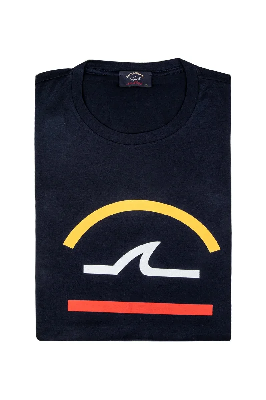 Deal Dash Paul & Shark Tee Navy Logo