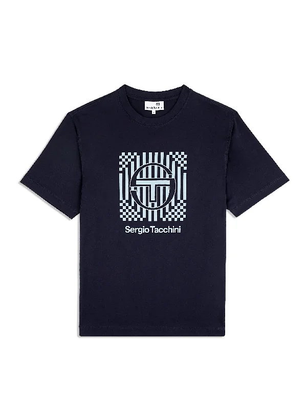 Weekend Price Cuts Galore Piastrella T-Shirt- Maritime Blue