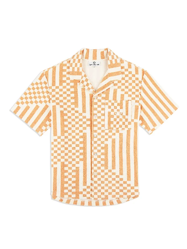 Markdowns Piastrella Terry Cabana Shirt- Canyon Sunset