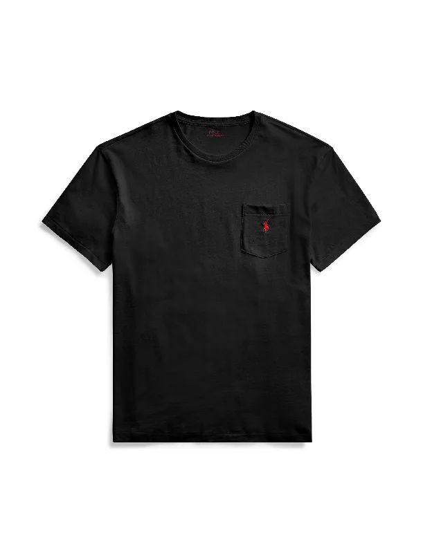 Weekend Offers That Impress Polo Ralph Lauren Classic Fit Crew Neck Pocket Tee Black